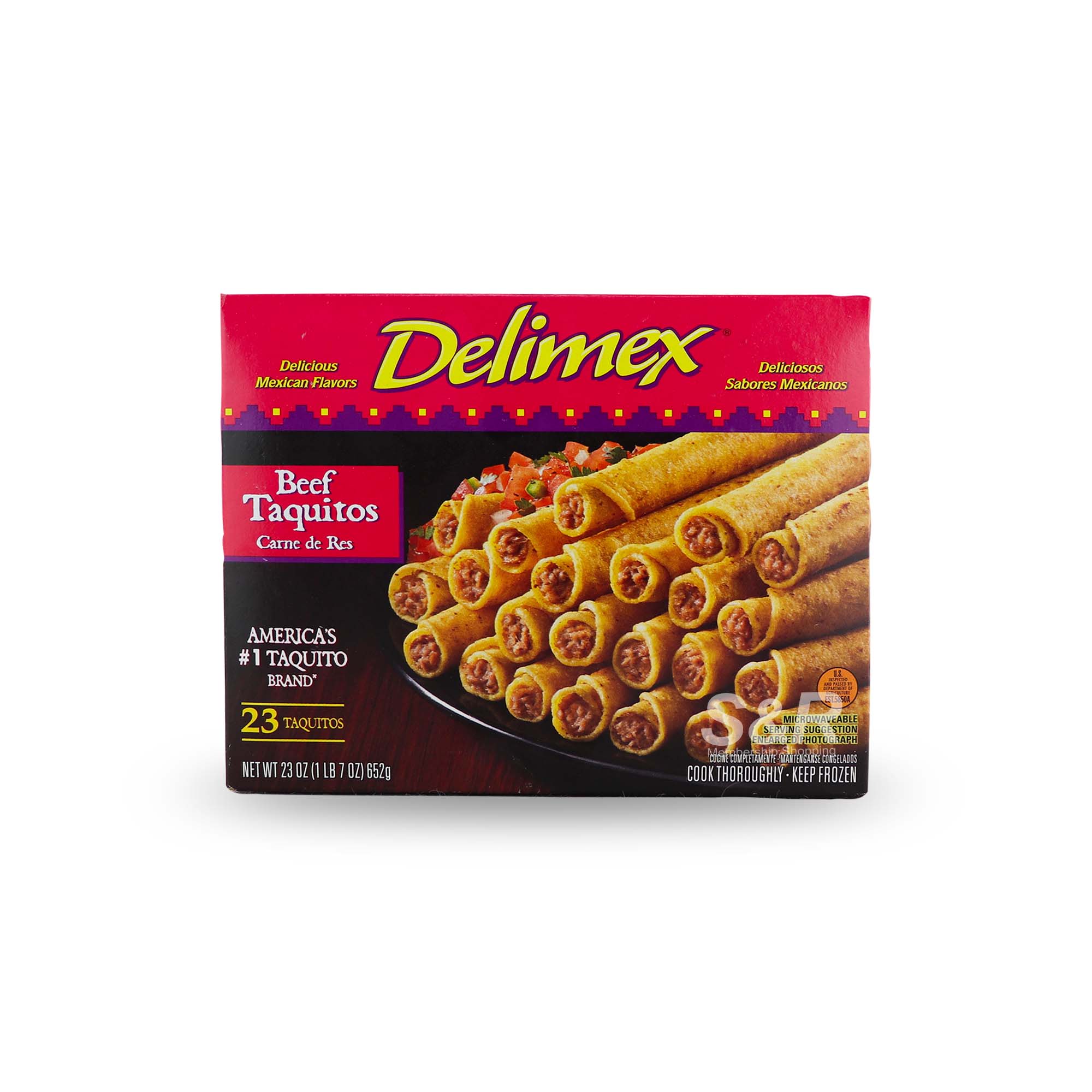 Delimex Beef Taquitos 23pcs